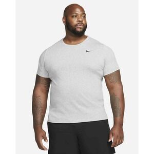 Sz XXL Nike Men's Dri-FIT Training T-Shirt Dark Grey Heather Black AR6029-063